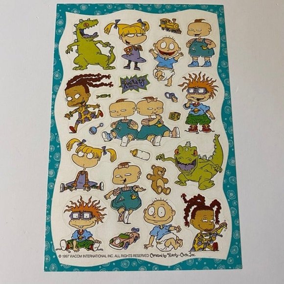 Vintage 1990s 2000 Sandylion & American Greetings Rugrats Stickers - 6 Sheets - Picture 8 of 10